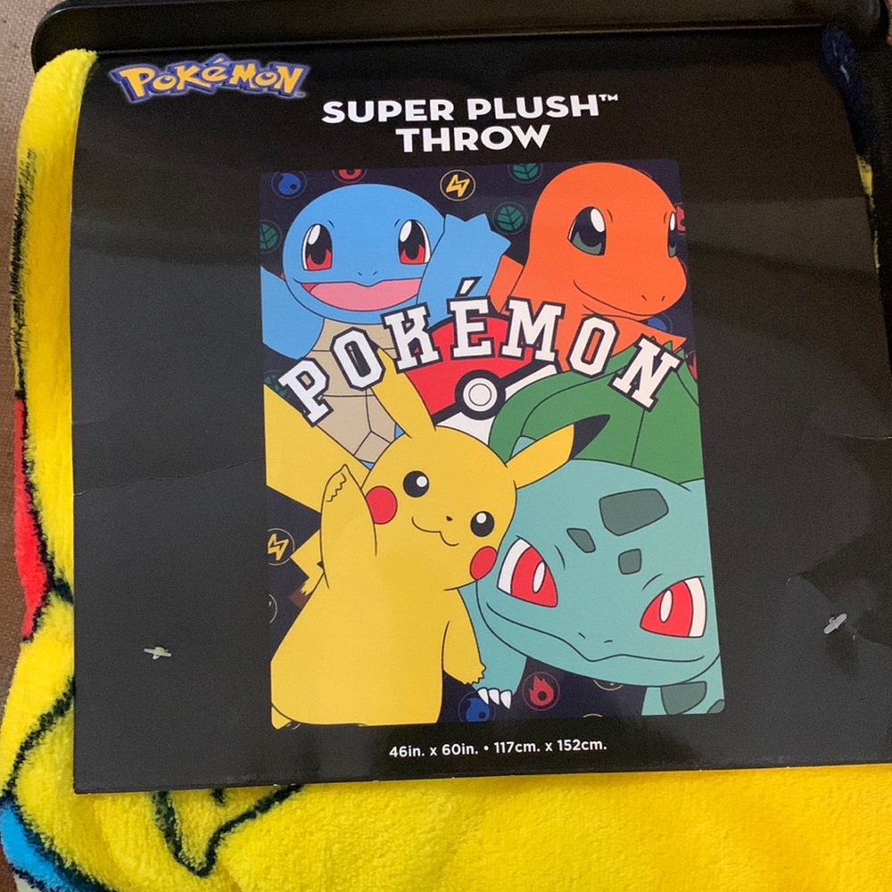 Pokemon Super Plush Throw Blanket, 46” x 60”